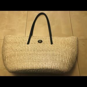 Tory Burch Straw Tote Bag